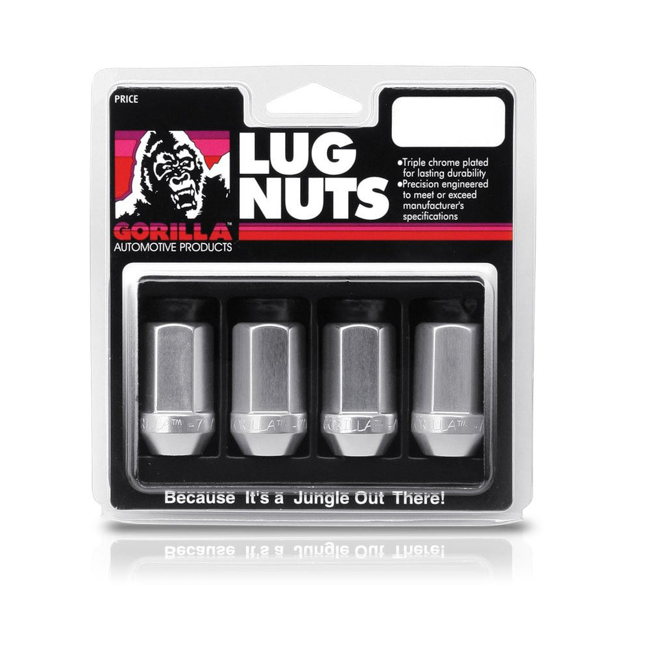 Gorilla Automotive 44127AL Closed End Aluminum Racing Lug Nuts-Silver (12mm x 1.25 Thread Size)