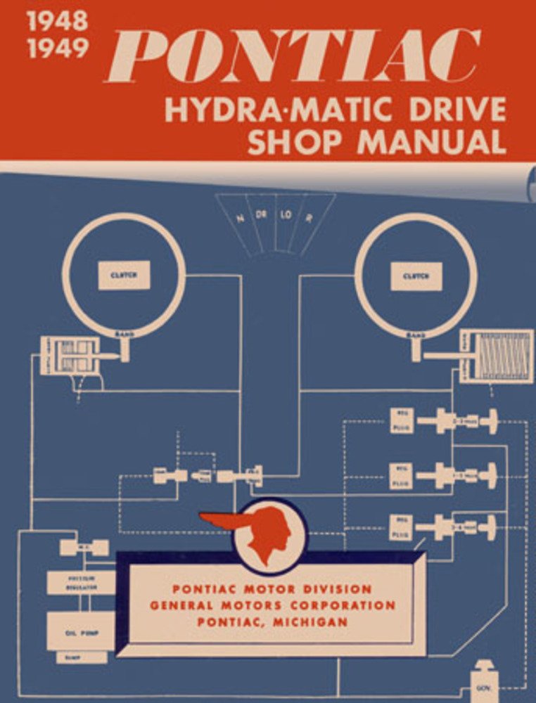 bishko automotive literature 1948 1949 Pontiac Hydra-Matic Transmission Shop Service Repair Manual Book OEM