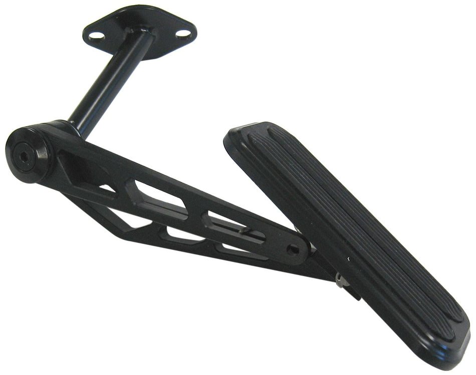 Lokar XBAG-6142 Black Billet Aluminum Throttle Pedal Assembly with Rubber for Nova