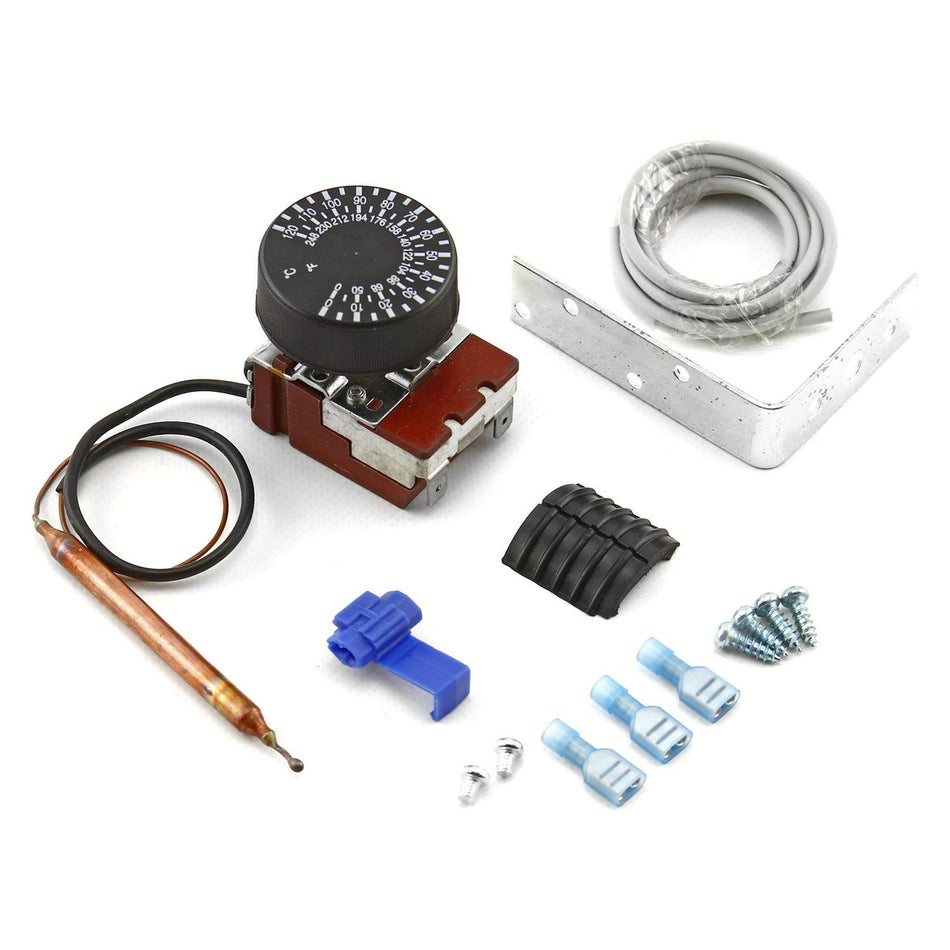 PCE by Speedmaster PCE184.1005 Universal 12V 85-120 Celsius Deg Adjustable Electric Thermo Fan Switch Kit