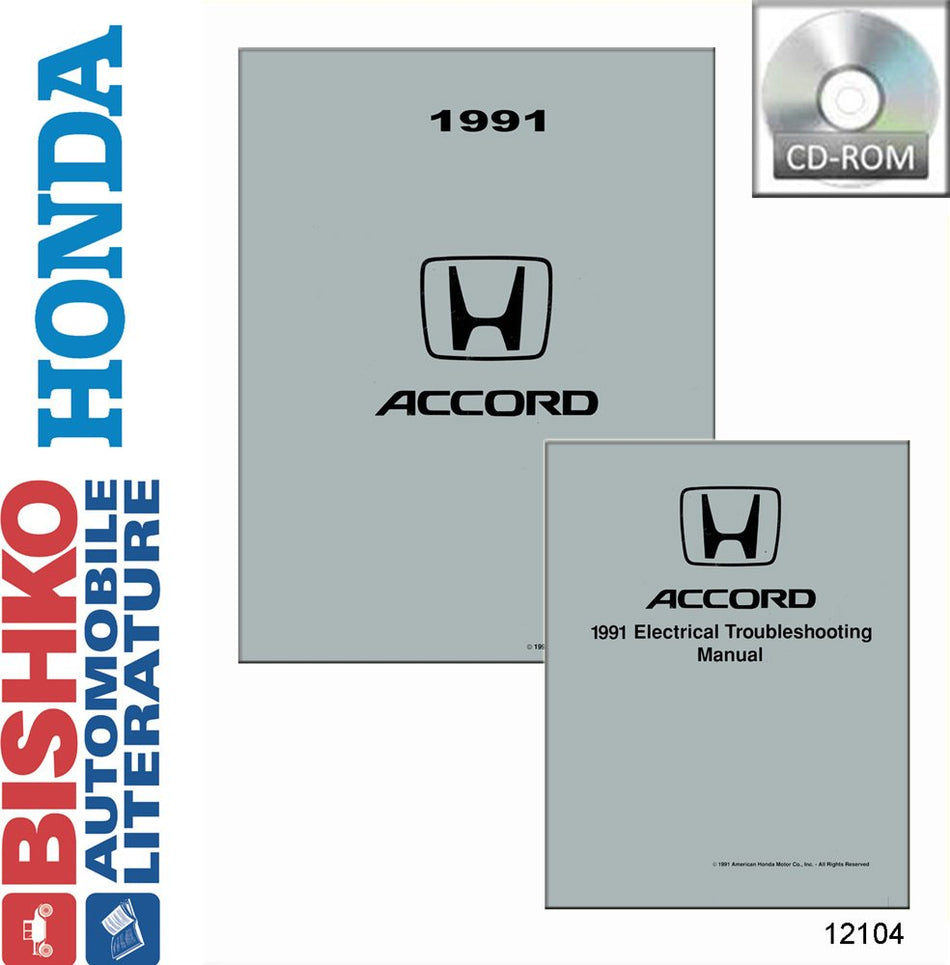 bishko automotive literature - Shop Service Repair Manual CD w/ETM Engine Electrical OEM for The 1991 Honda Accord