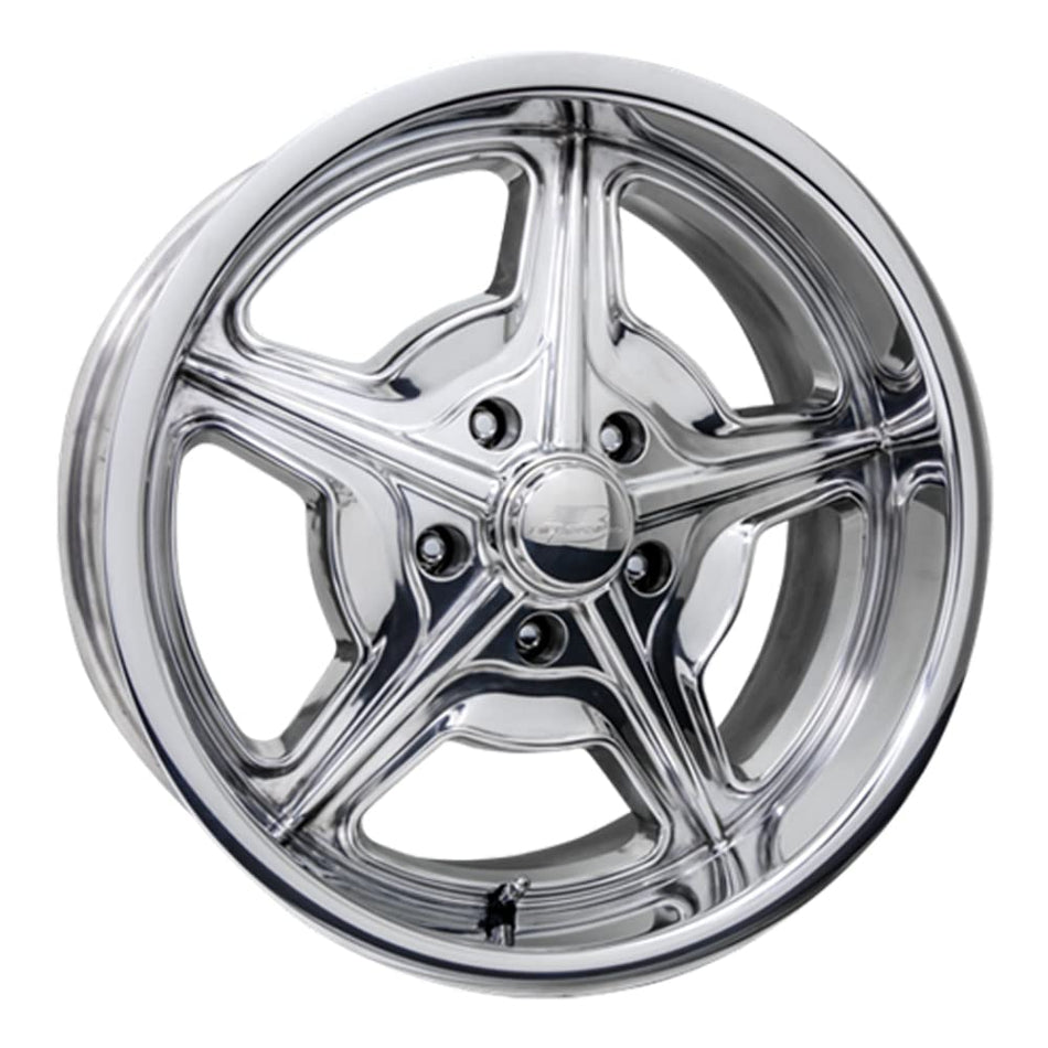 Billet Specialties Wheel, Speedway, 20 x 8.5 in, 4.750 in Backspace, 5 x 5.00 in Bolt Pattern, Aluminum, Polished, Each
