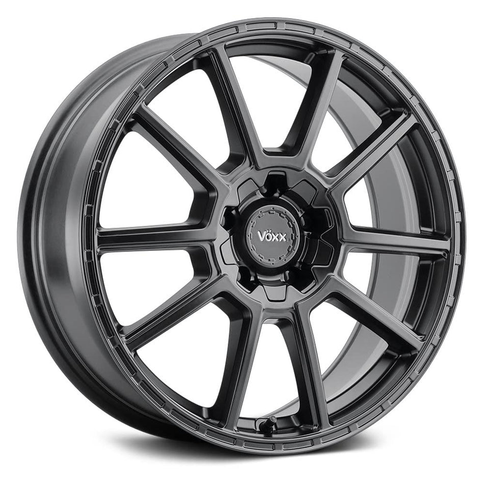 Voxx MONTE Custom Wheel - 17x7.5, 40 Offset, 5x114.3 Bolt Pattern, 73.1mm Hub - Matte Black Rim