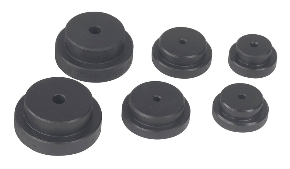 OTC 8074 6 Piece Step Plate Adapter Set- for Grip-O-Matic pullers, Push-Pullers & Shop Presses