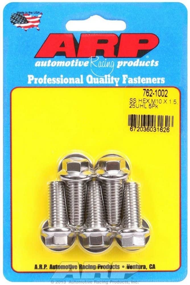 Autoracing Products 762-1002 S/S Bolt Kit - 6pt. (5) 10mm x 1.5 x 25mm