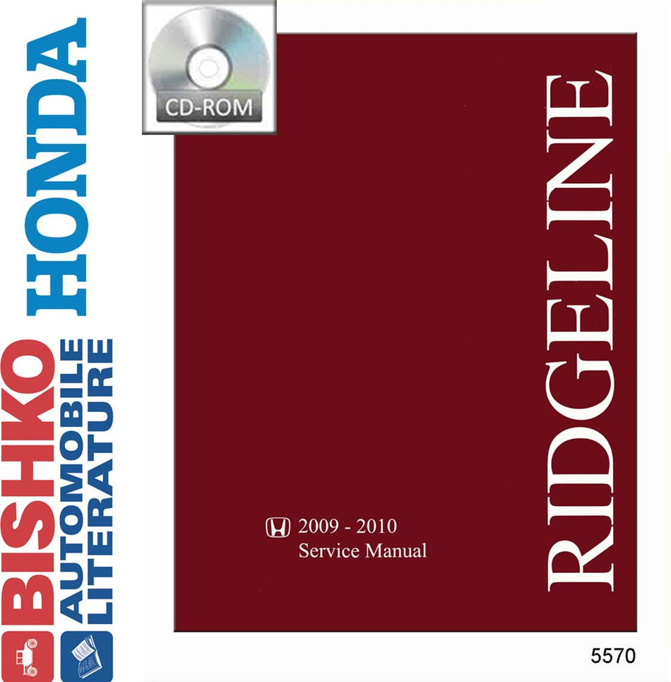 bishko automotive literature - Shop Service Repair Manual CD Engine Drivetrain Wiring for The 2009 2010 Honda Ridgeline