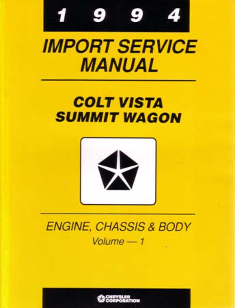 bishko automotive literature 1994 Colt Vista Summit Wagon Shop Service Repair Manual Book Engine Electrical