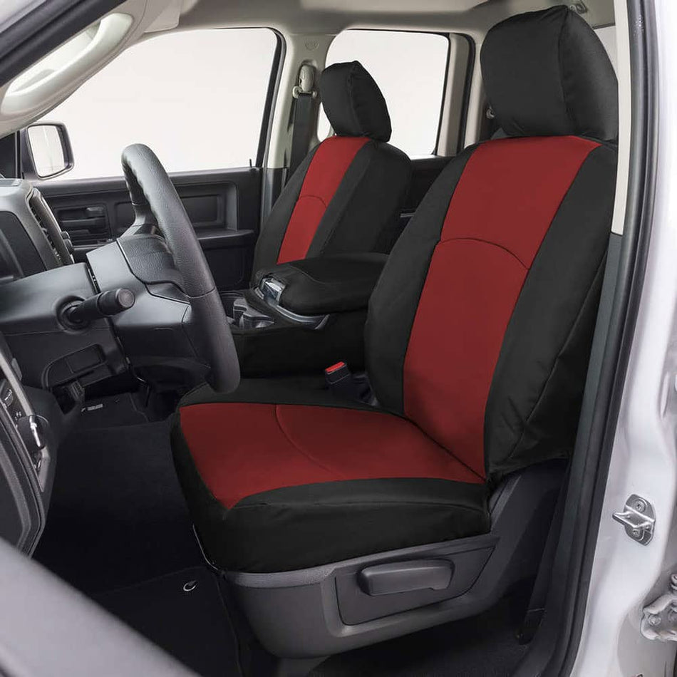 Precision Fit Endura Front Row Seat Covers Red/Black GTT1087ABENRB