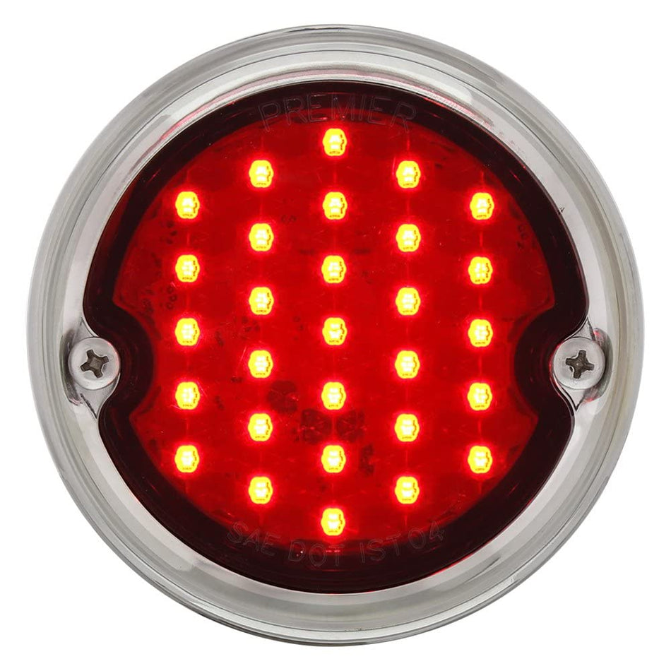 United Pacific 110765-29 Led Tail Light With Black Housing For 1954-59 Chevy And Gmc Truck