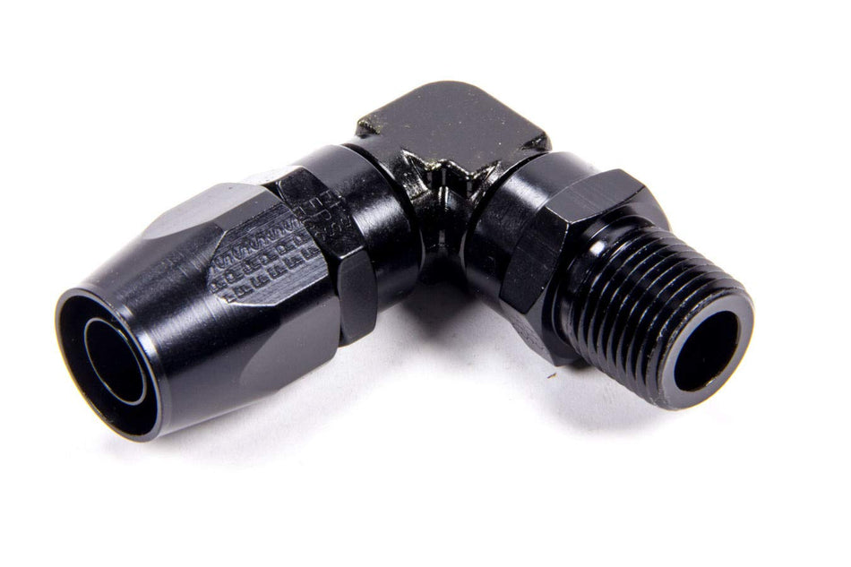 Fragola Performance Systems 199010-BL #10 X 90 Hose End X 1/2 Mpt Black