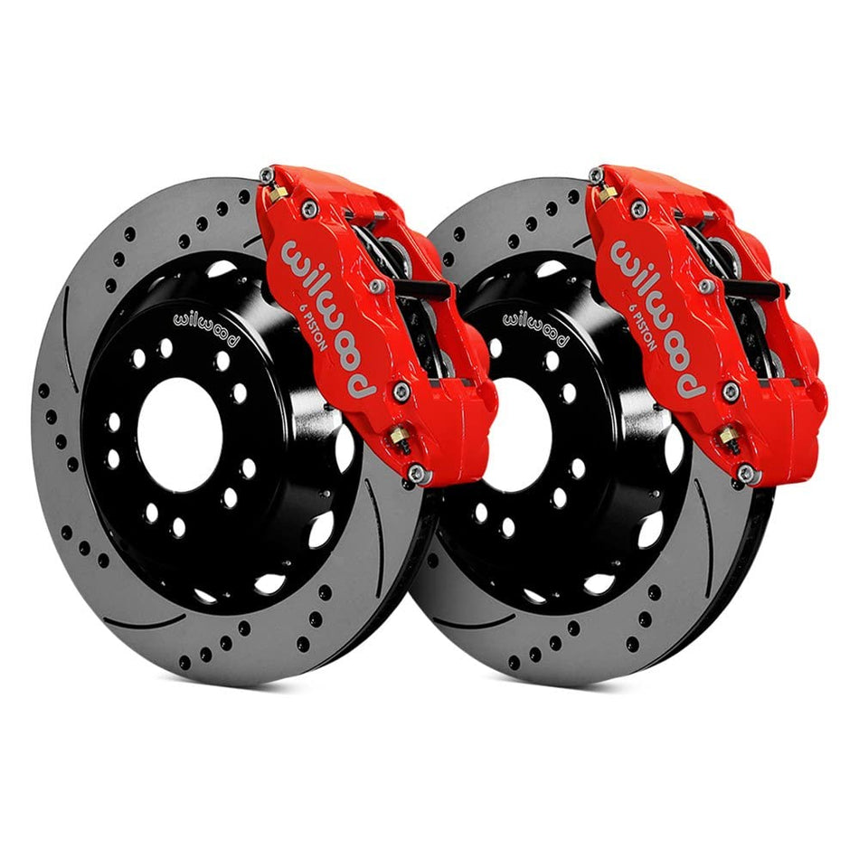 FNSL6R Front Hat Kit,14.00, Drilled, Red