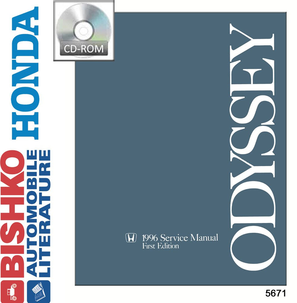 bishko automotive literature - Shop Service Repair Manual CD Engine Drivetrain Wiring OEM for The 1996 Honda Odyssey