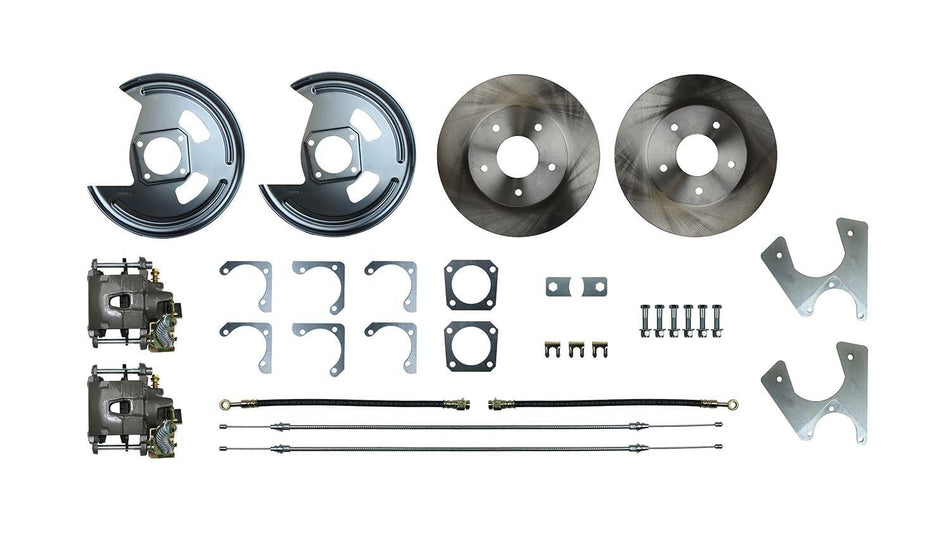 The Right Stuff AFXRD05 Rear Disc Brake Conversion Kit (with Parking Brake, Staggered Shocks)