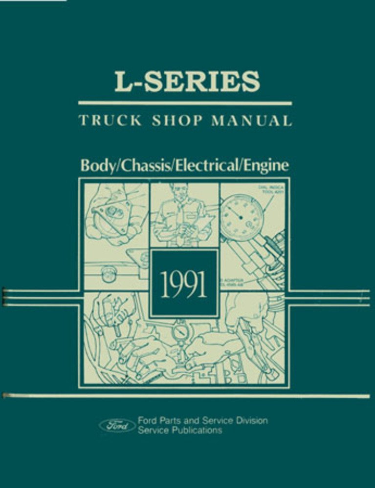 bishko automotive literature 1991 Ford L-Series Truck Shop Service Repair Manual Book Engine Drivetrain OEM