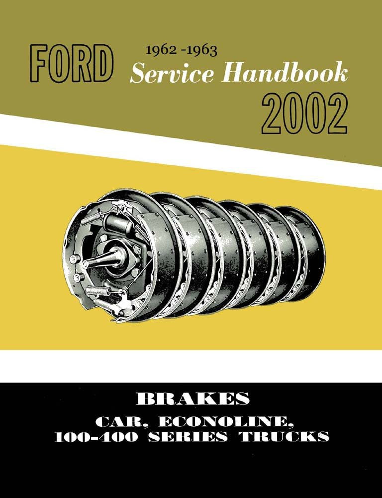 bishko automotive literature 1962 1963 Ford Car Truck Brakes Shop Service Repair Manual Book
