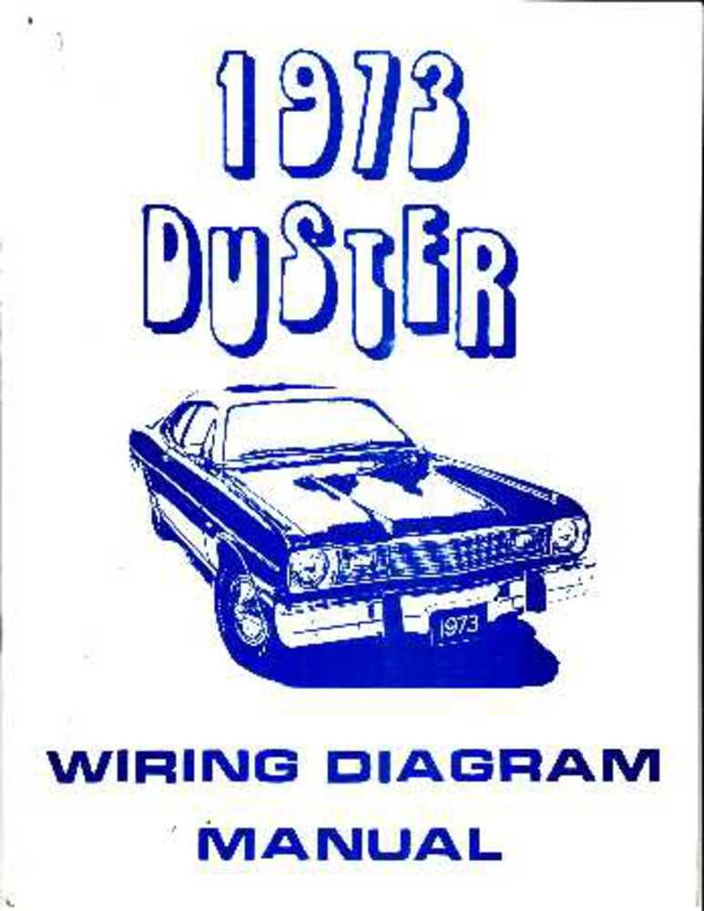 bishko automotive literature 1973 Plymouth Duster Electrical Wiring Diagrams Schematics Factory OEM