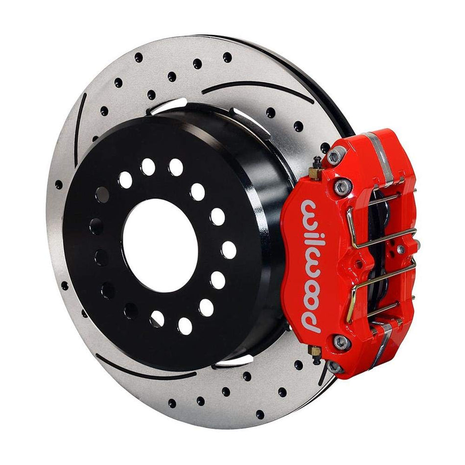 WILWOOD 140-13181-DR DPL P/S P-B Kit, Drilled-Red, New Big Ford 2.50 Offset