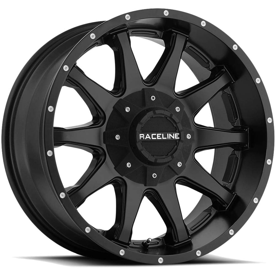 Raceline 930B-SHIFT Matte Black Wheel with Painted Finish (16 x 8. inches /5 x 5 inches, 0 mm Offset)
