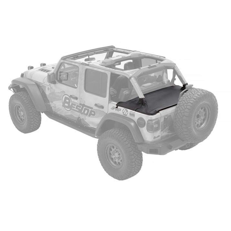 Bestop 9003535 Duster Deck Cover - '18-20 Wrangler JL 2-Door (Black Diamond)