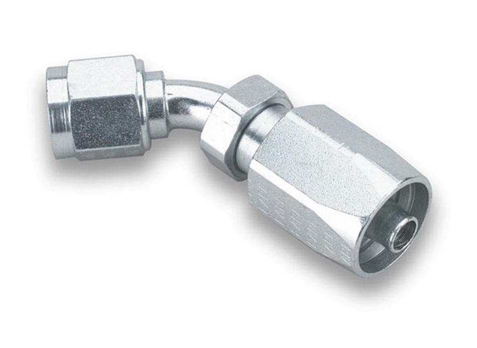 Earl's Performance 134606ERLP Power Steering Hose End Clamshell Packaging Hose Size -06AN JIC 45 deg. Female Thread Size 9/16 To 18 13/15 Hose End Power Steering Hose End