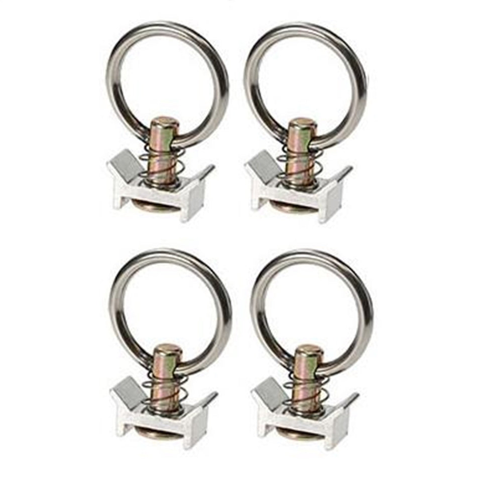 DECKED AT5 Load Locks w/Stainless Steel Attachment Loops Set of 4 for Use w/Any Core Trax 1000 Silver Load Locks