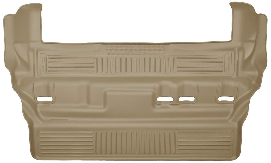 Husky Liners - Weatherbeater | Fits 2015 - 2020 Cadillac Escalade,2015 - 2020 Chevrolet Tahoes, 2015 - 2020 GMC Yukon (w/2nd Row Bench Seat) Third Row Liner, Tan | 19313