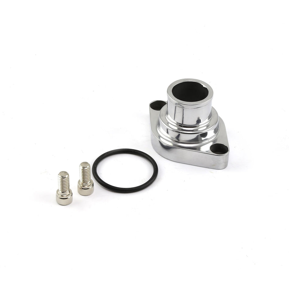 Speedmaster PCE191.1004 Fits Chevy SBC 350 Straight Up Aluminum Thermostat Housing Water Neck Polished