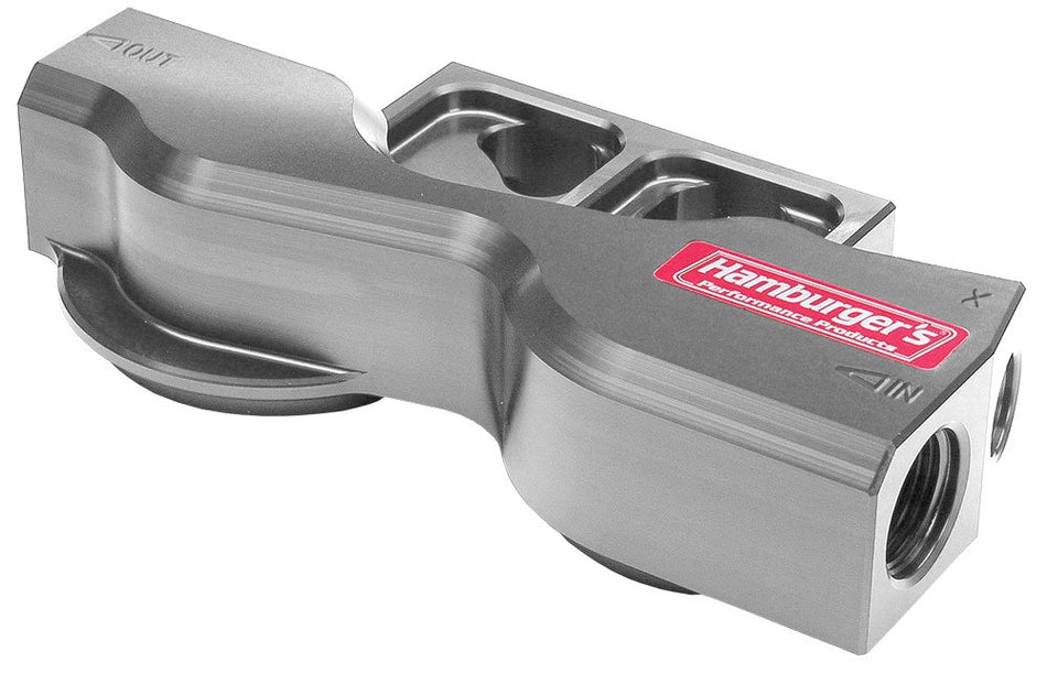 Trans-Dapt Performance 3310 Remote Oil Filter Base Universal True-Dual Aluminum Remote Oil Filter Base