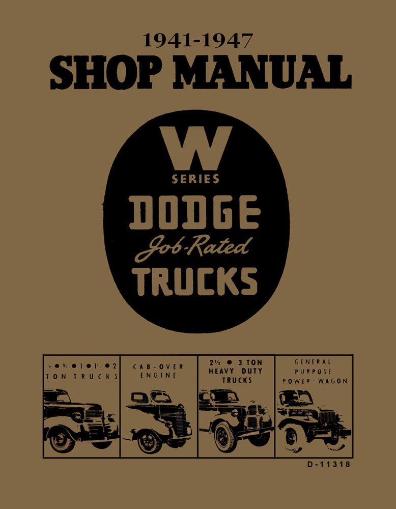 bishko automotive literature 1941 1942 1943 1944 1945 1946 1947 Dodge Truck Shop Service Repair Manual Book