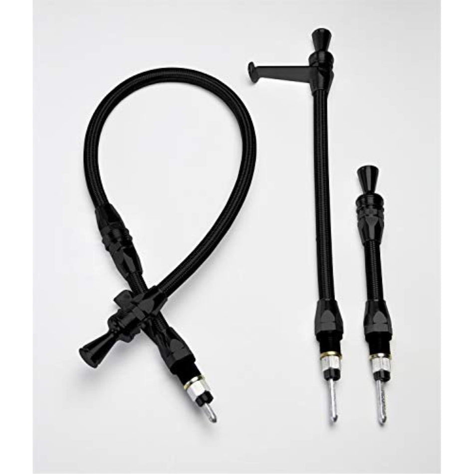 Lokar Performance Products X1211937 Dipstick Trans 4L80E Locking Trans Mount Flexible Black Ss Housing