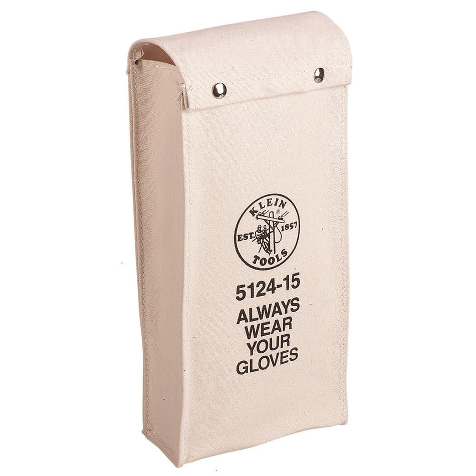 Klein Tools 5124-15 Glove Bag, 15-Inch Long, No. 10 Canvas with Expansion Gusset and Ventilation Grommets