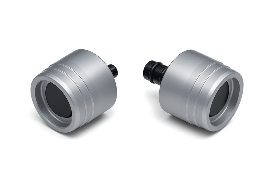 Kuryakyn 3827 Motorcycle Accessory: Lodestar Rear Axle Sliders for Africa Twin, Machined from 6061-T6 Aluminum with Silver Anodized Finish, 1 Pair