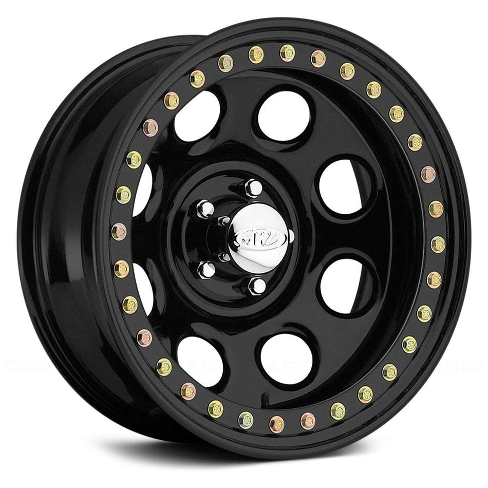 Raceline Wheels RT81 Rock 8 Beadlock Black Wheel with Titanium (15 x 1. inches /1 x 1 mm, 1 inches Offset)