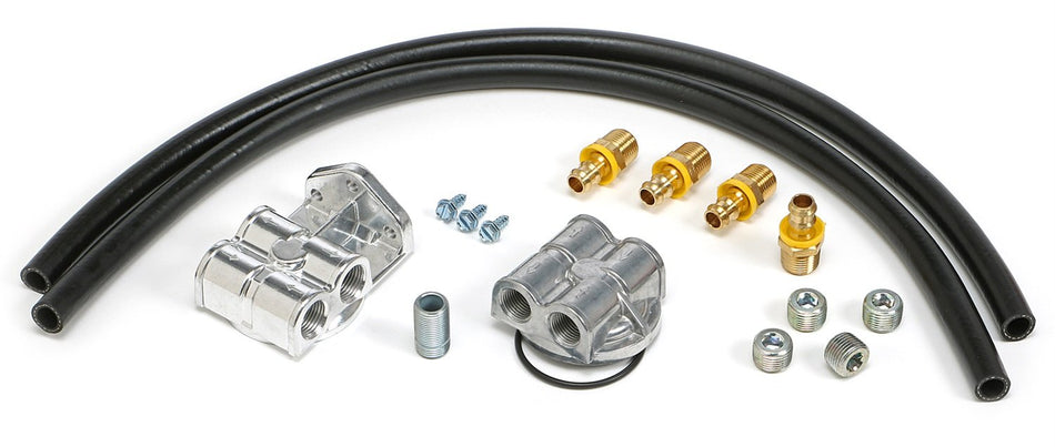 TRANS-DAPT PERFORMANCE - OIL FILTER RELOCATION KIT 90 DEGREE/HORIZONTAL (1820)
