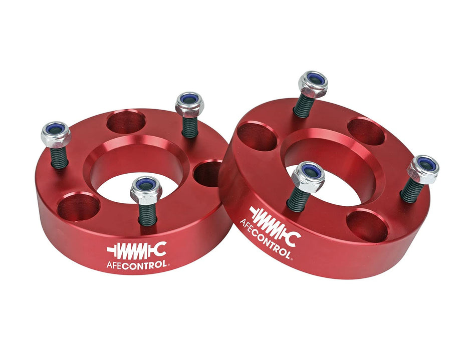aFe POWER 416-20T001-R aFe CONTROL Leveling Kit, 2, Red Anodized, for 2006-2021 Dodge/Ram 1500