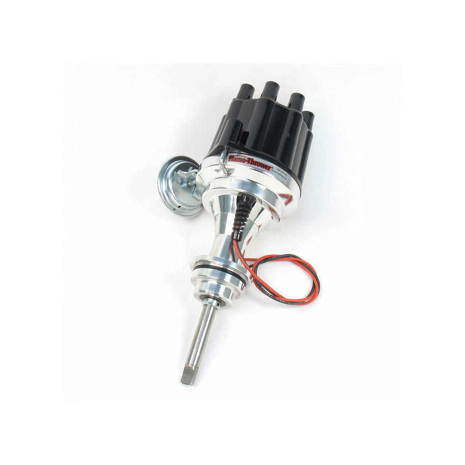Pertronix D143700 Flame-Thrower Plug and Play Vacuum Advance Black Cap Billet Electronic Distributor with Ignitor II Technology for Chrysler/Dodge/Plymouth 426-440