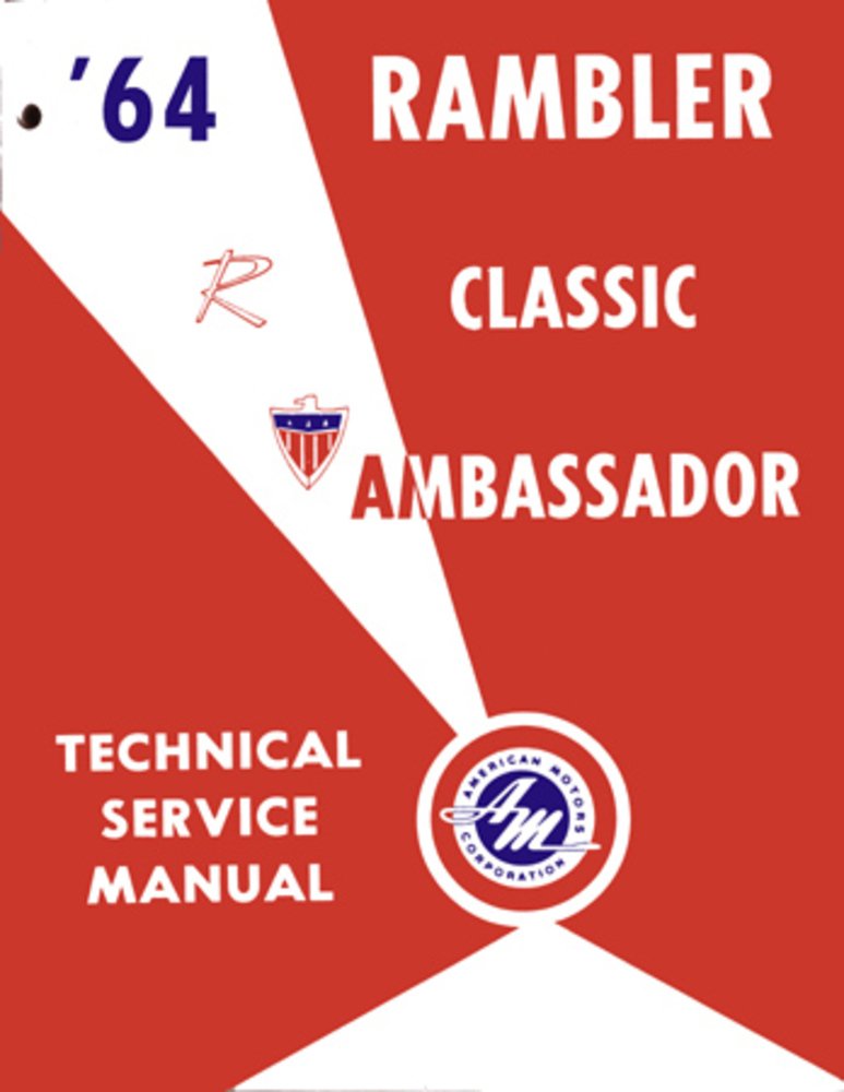 bishko automotive literature 1964 AMC Ambassador Classic Shop Service Repair Manual Book Engine Electrical