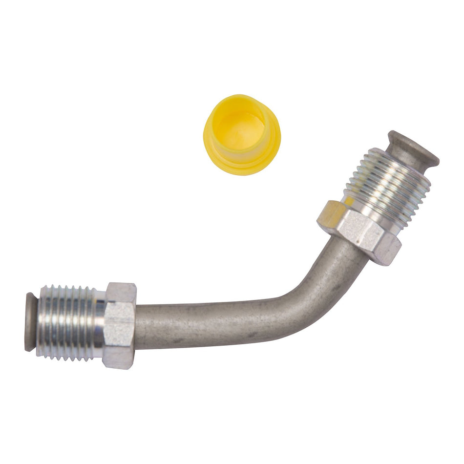 Plews & Edelmann 39219 Power Steering Line End Fitting; 3/8 M Inverted Flare Fittings - 45 degree
