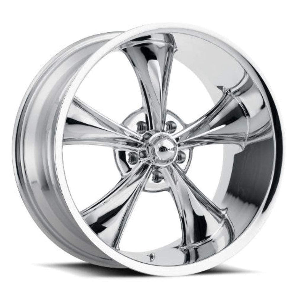 20x10.0 Ridler Wheels 695 Wheel 0mm Acorn Lug Type 5x127 CHROME CHROME