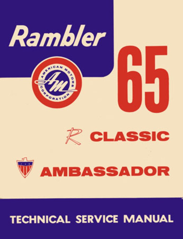 bishko automotive literature 1965 AMC Ambassador Classic Shop Service Repair Manual Book Engine Electrical