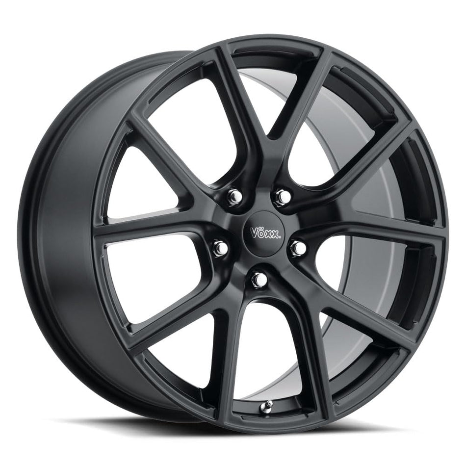Voxx LUMI Custom Wheel - 20x9, 20 Offset, 5x114.3 Bolt Pattern, 71.6mm Hub - Matte Black Rim