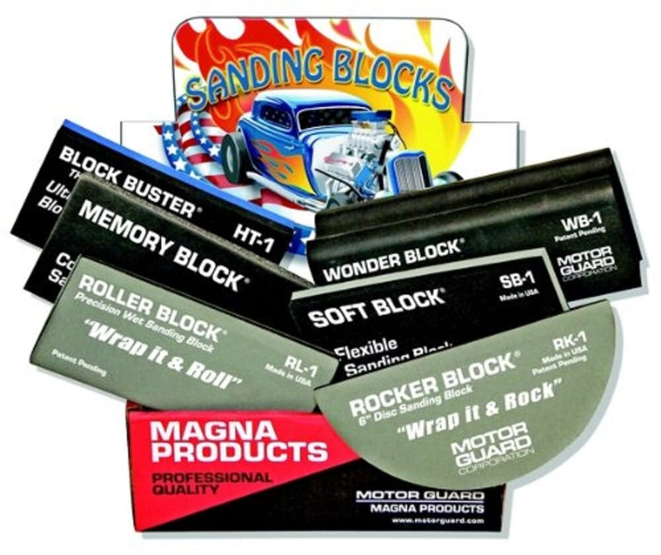 Motor Guard - 6Pc Sanding Block Assortment (AP-2), One Size