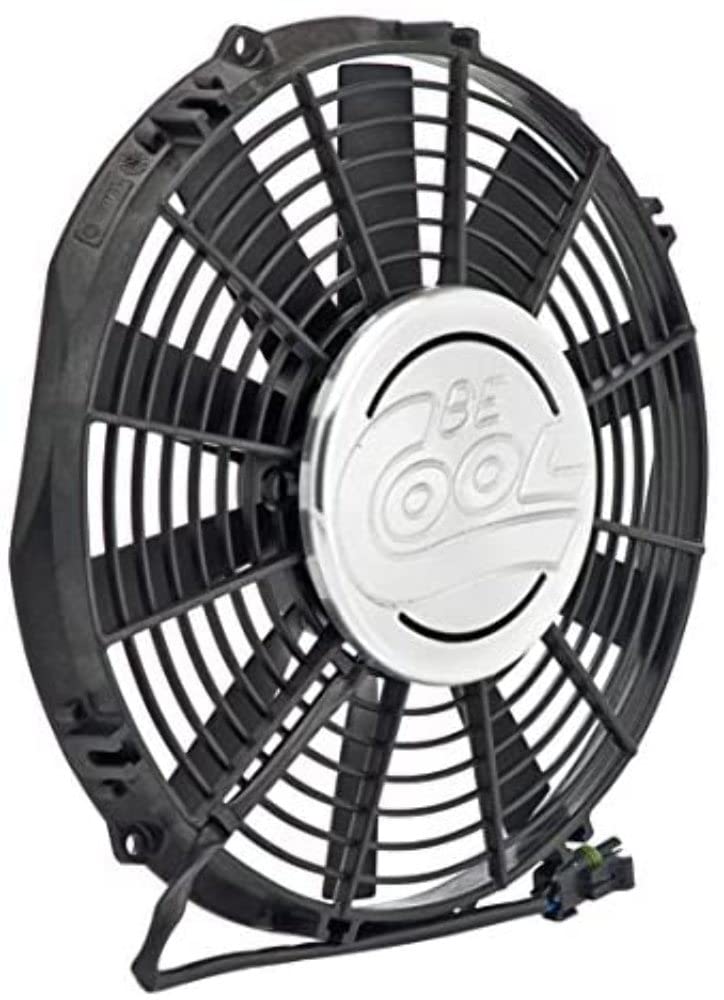 Be Cool 75263 Aluminator Euro-Black 11" Puller Fan with Billet Cover