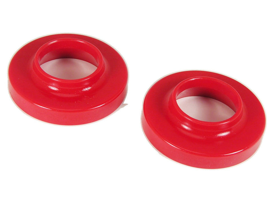 Prothane 1-1701 Red Front Coil Spring Isolator Kit - Pair