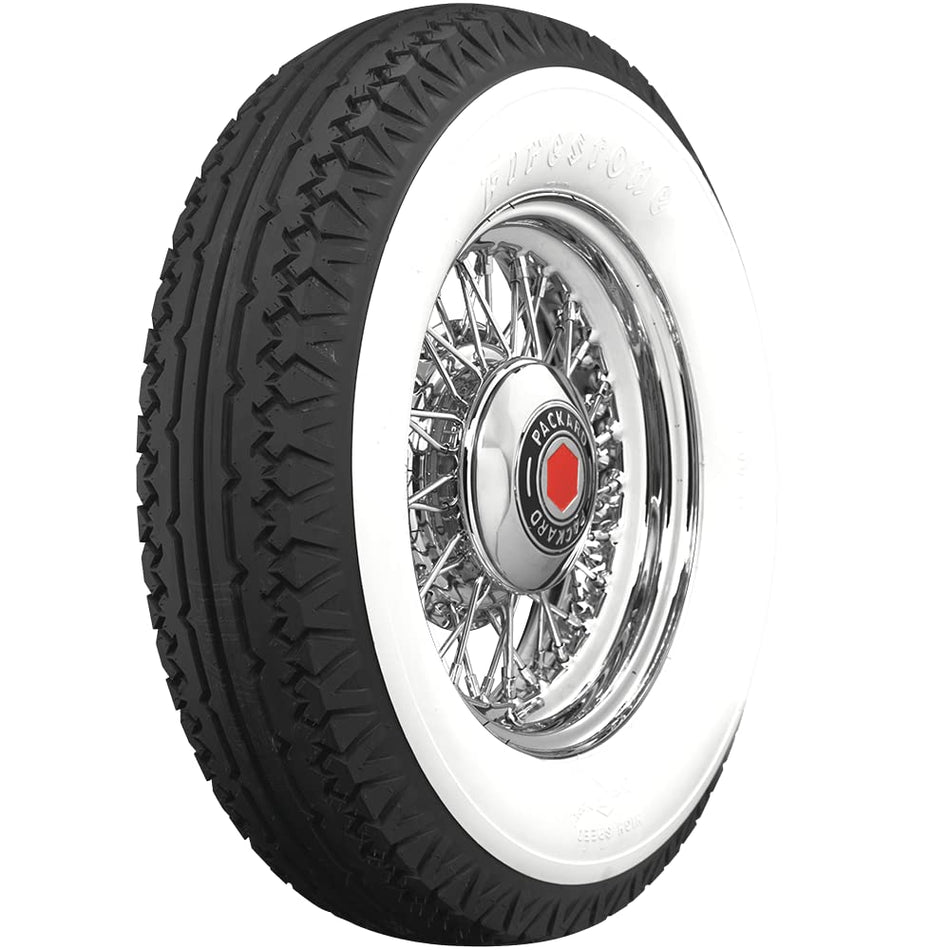 Coker Tire 708020 Firestone Balloon 4.25 Inch Double Whitewall 700-17