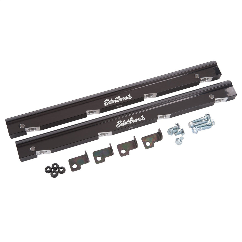 Edelbrock 3504 RPM Air-Gap Holden Fuel Rail Kit Anodized Black Finish