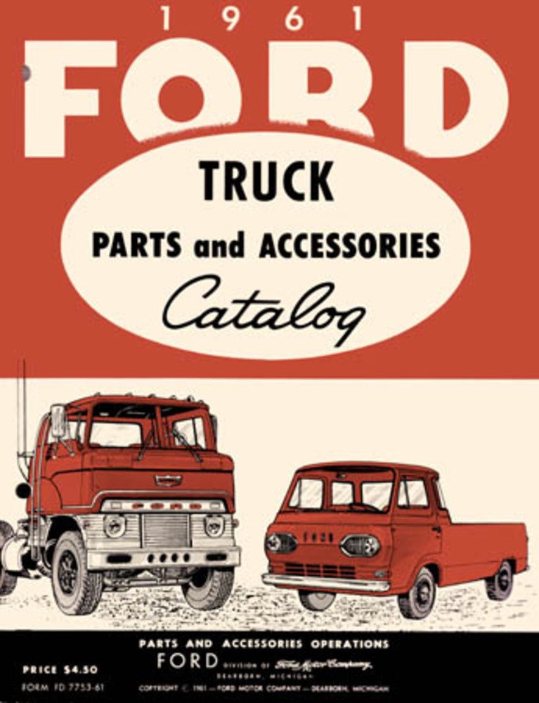 bishko automotive literature 1961 Ford Truck Part Numbers Book List Catalog Interchange Drawings