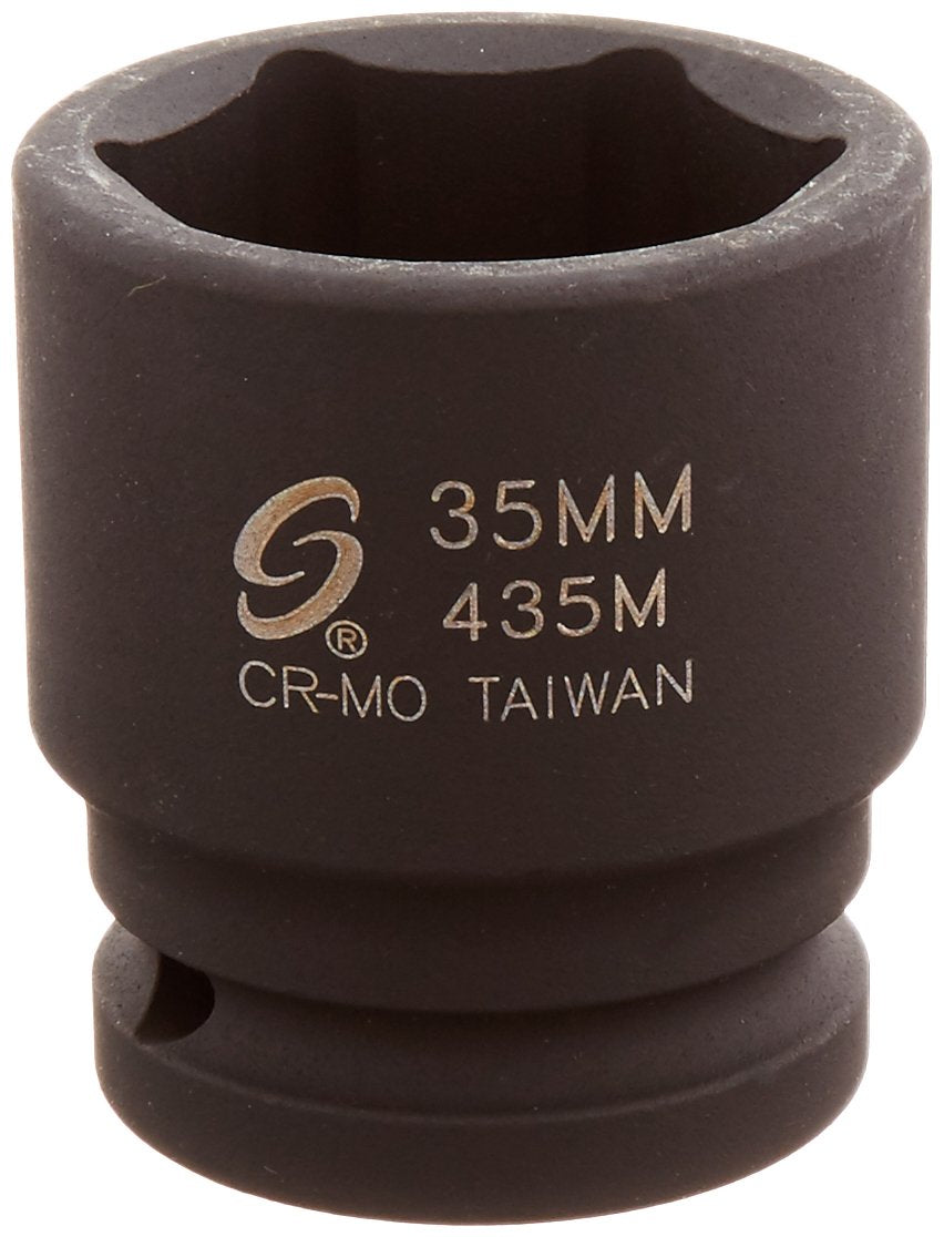Sunex 435M 3/4 Drive Standard 6 Point Metric Impact Socket 35mm
