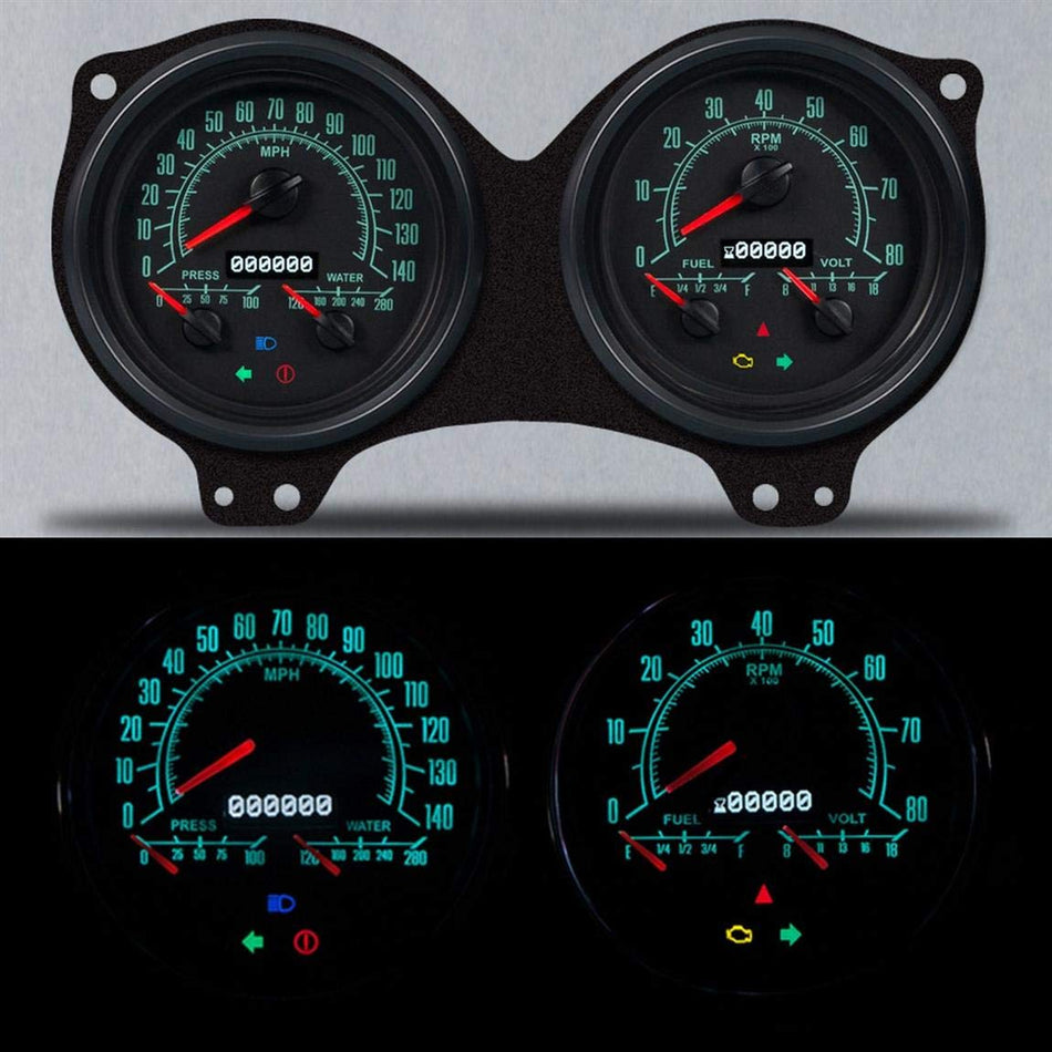 New Vintage USA 69691-02 69 Fits Pontiac Firebird 69 Series Gauge Set