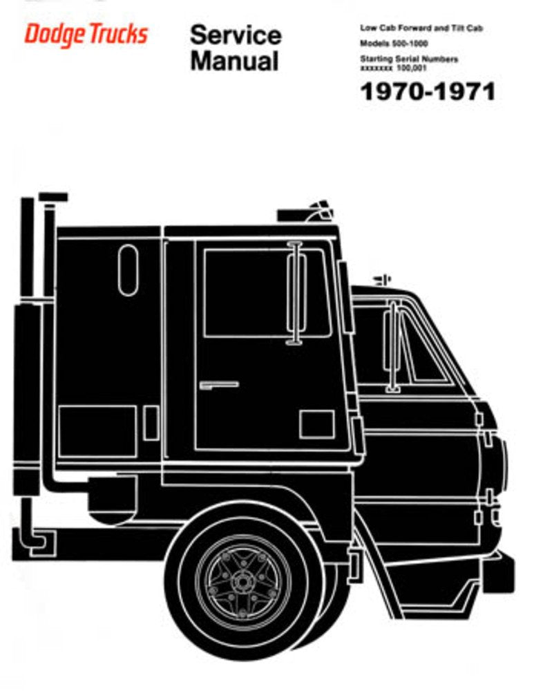 bishko automotive literature 1970 1971 Dodge D/W 500-1000 Truck Shop Service Repair Manual Book Engine OEM